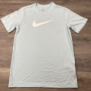 Nike Boy's Relaxed S/S Dri-FIT Legend‎ T-Shirt AH4 White/green Large